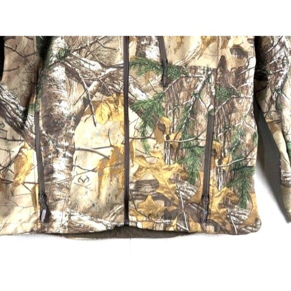 Realtree Xtra Camouflage Zip-Up Jacket L With Pockets & Adjustable Cuffs - Picture 4 of 11
